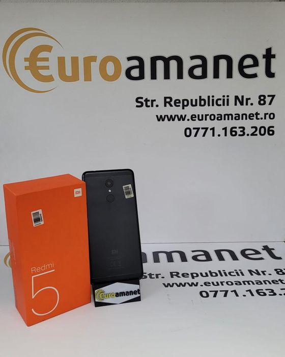 Smartphone Xiaomi Redmi 5 Black, 3 GB RAM, 32GB -G-