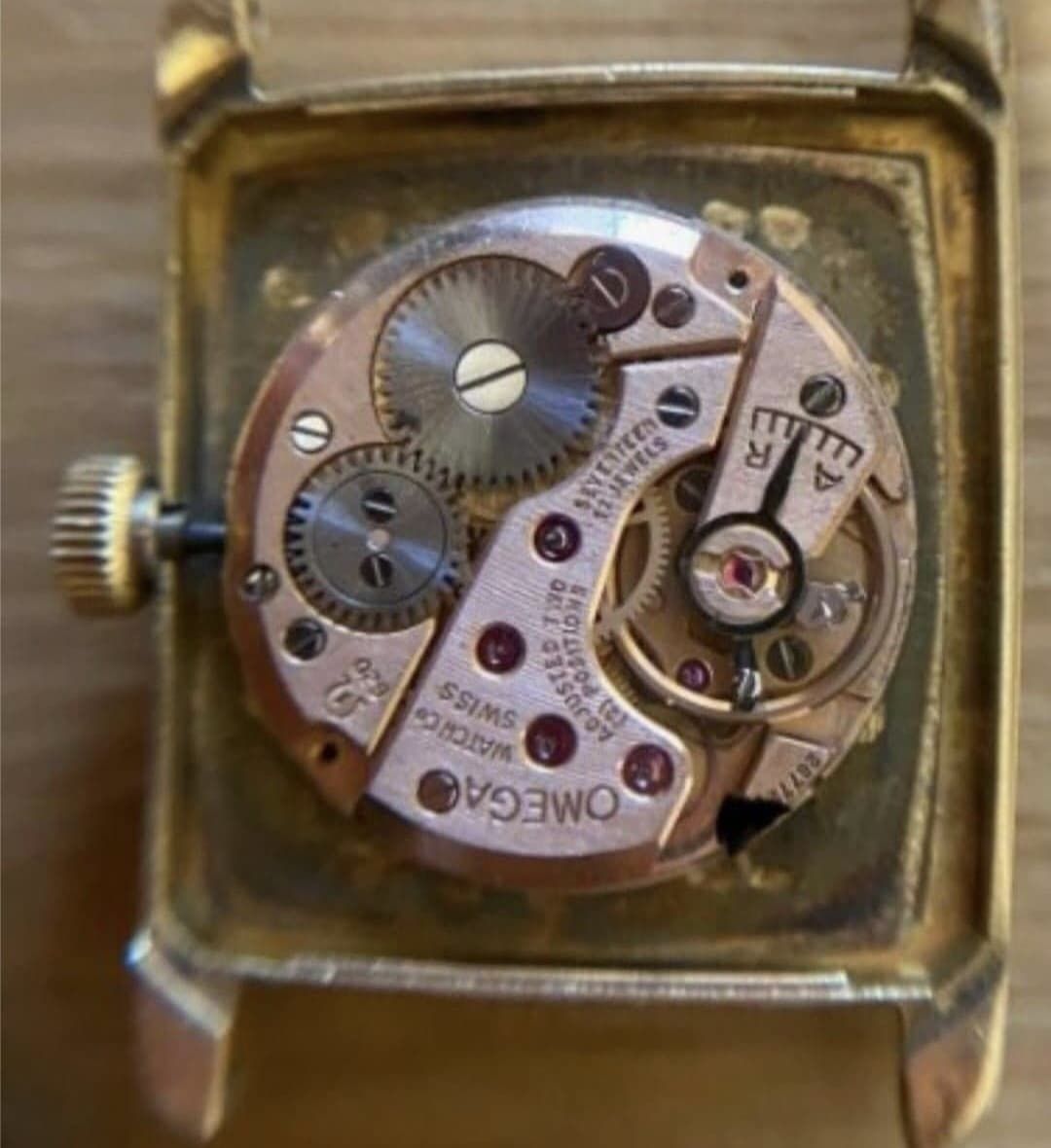 Ceas Omega De Ville,carcasa aur masiv 18k Cal.620