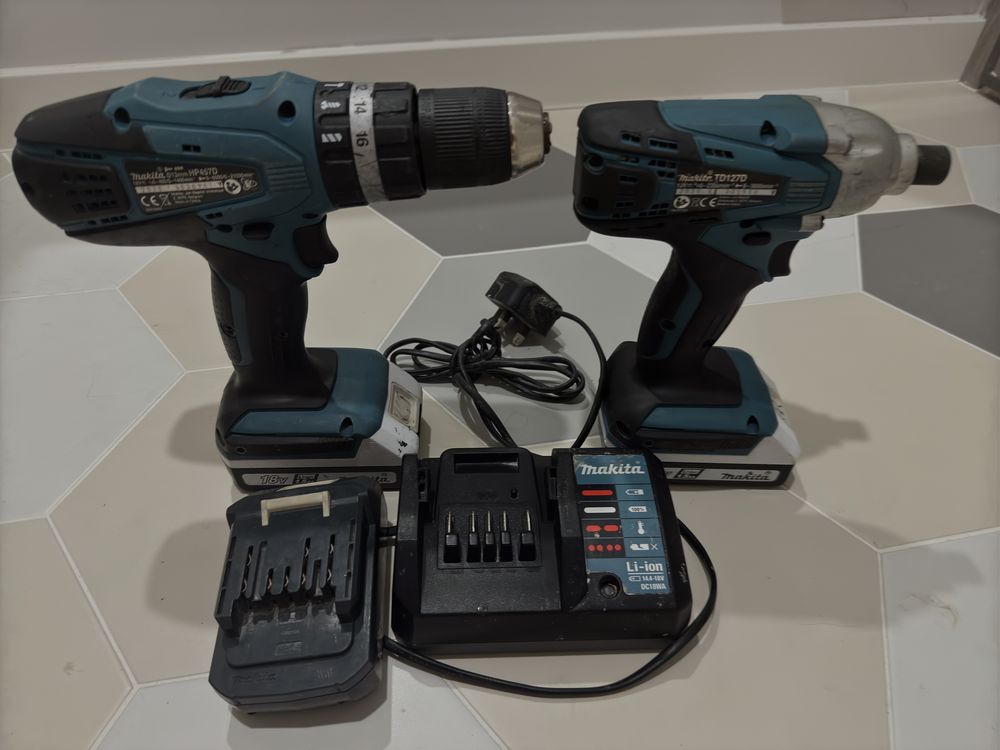Makita TD127D и HP457D 18v сет винтоверти Оригинал