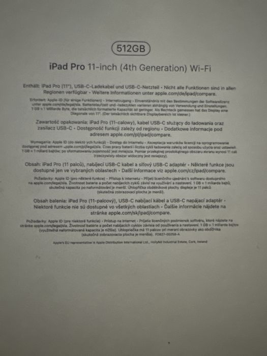 Tableta Apple iPad PRO 11 / 512 GB / Noua / Garantie / Gen 4 th