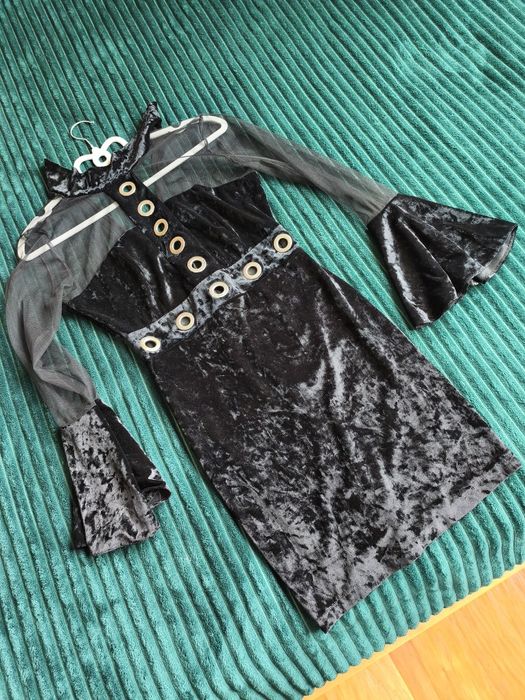 Официална вечерна  кадифена рокля