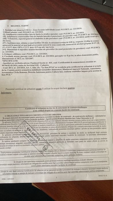 Teren intravilan Bucium !!TOATE UTILITATILE TRASE!!