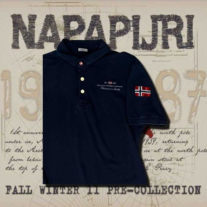 NAPAPIJRI Тениска 'ELBAS' в Морскосиньо L