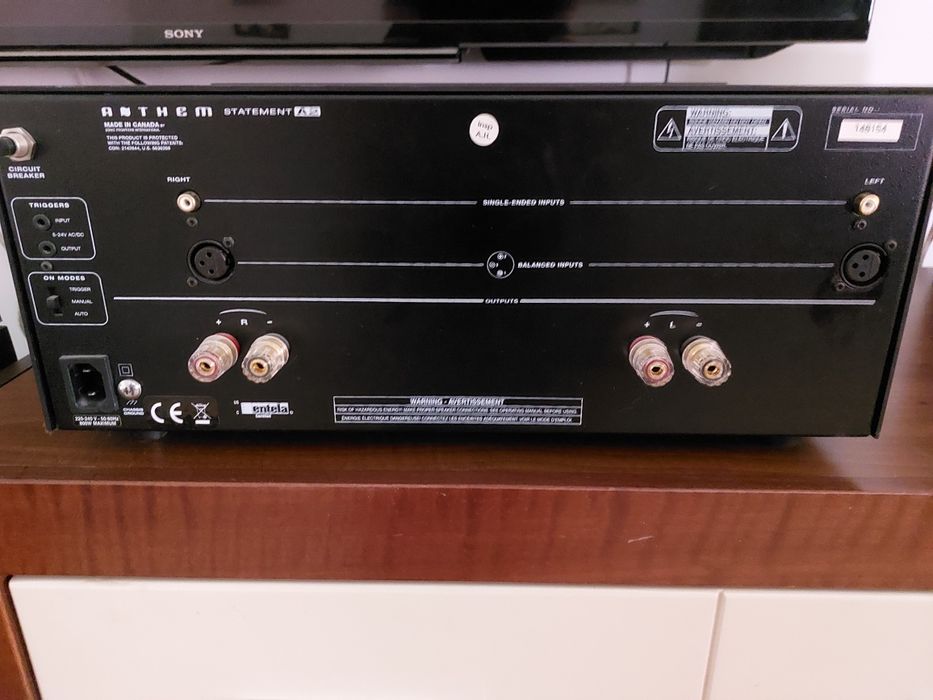 Anthem A2 amplificator putere și Rotel RC 1570 preamplificator