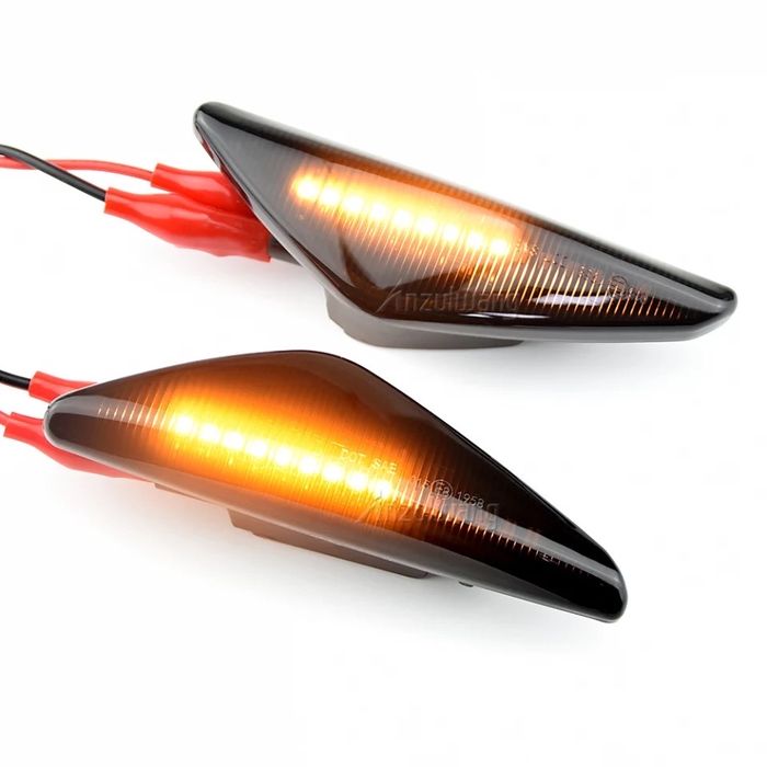 Semnalizari dinamice lampa aripa led negre Bmw X3 X5 X6 F25 E70 E71