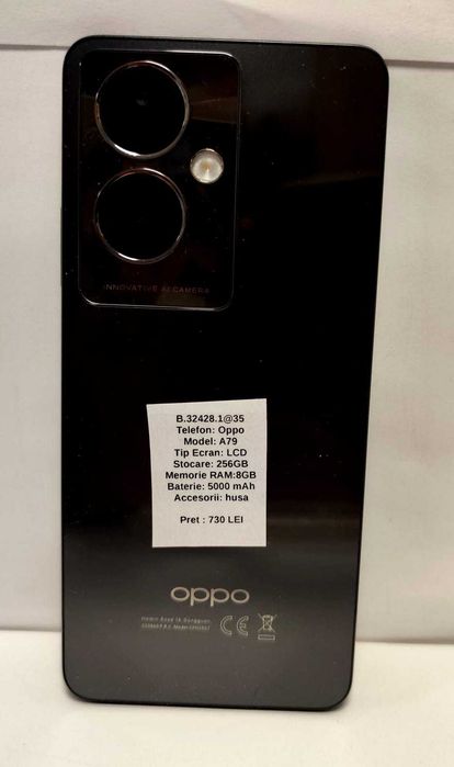 (AG 35)Telefon Oppo A79 5G    b.32428 - 730Lei Garantie 2ani!