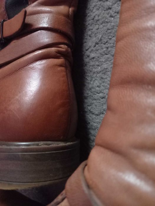 Cizme de piele, marimea 34
