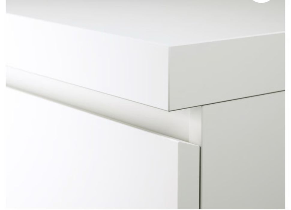 Birou, alb, 140x65 cm