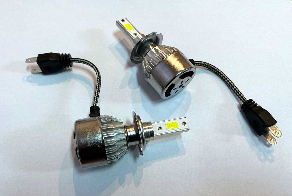 Set 2 Becuri H7 Led Auto  6000k 36W 3500LM