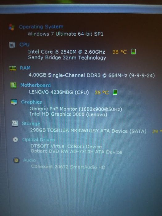 Laptop Second Hand Lenovo ThinkPad