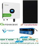 Kit fotovolatic Growatt 6kw + Lifepo4 Baterie 8KW + Presetare montaj