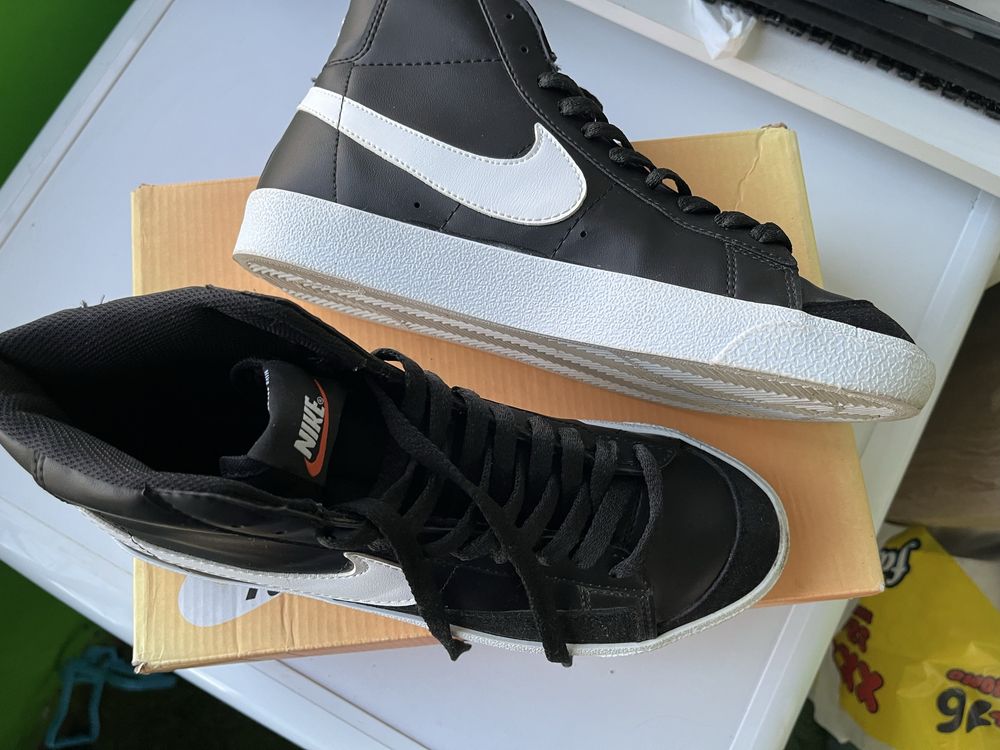 Nike blazer mid 77 black промо до 13.06