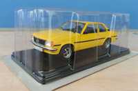 Macheta Opel Ascona B 1.9 SR 1975 galben - IXO/Hachette 1/24