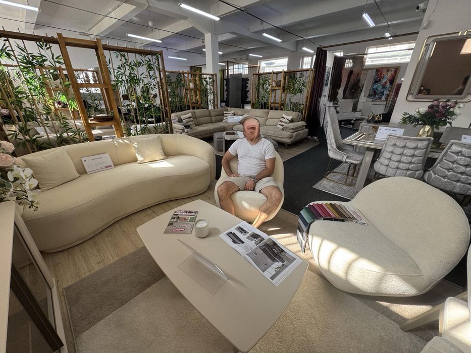 Set canapea cu 2 fotolii