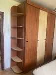 Dormitor complet.  pat 160/200, pat 1 per birou, corp mobil, dulap hol