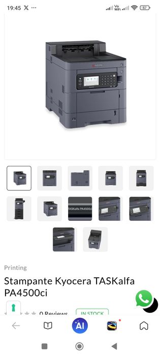 Stampanta Nouă Kyocera TASKalfa PA4500CI