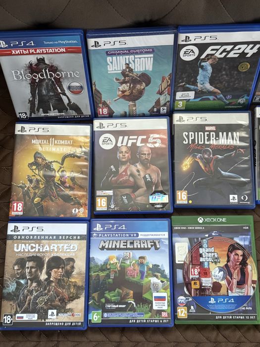 Диски PS5/PS4 игры для плейстейшин
