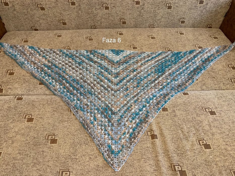 Sal esarfa mare crosetat mohair