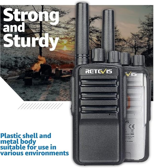 Retevis NR610 Walkie Talkie pentru adulți, PMR446 Walkie Talkie reîncă