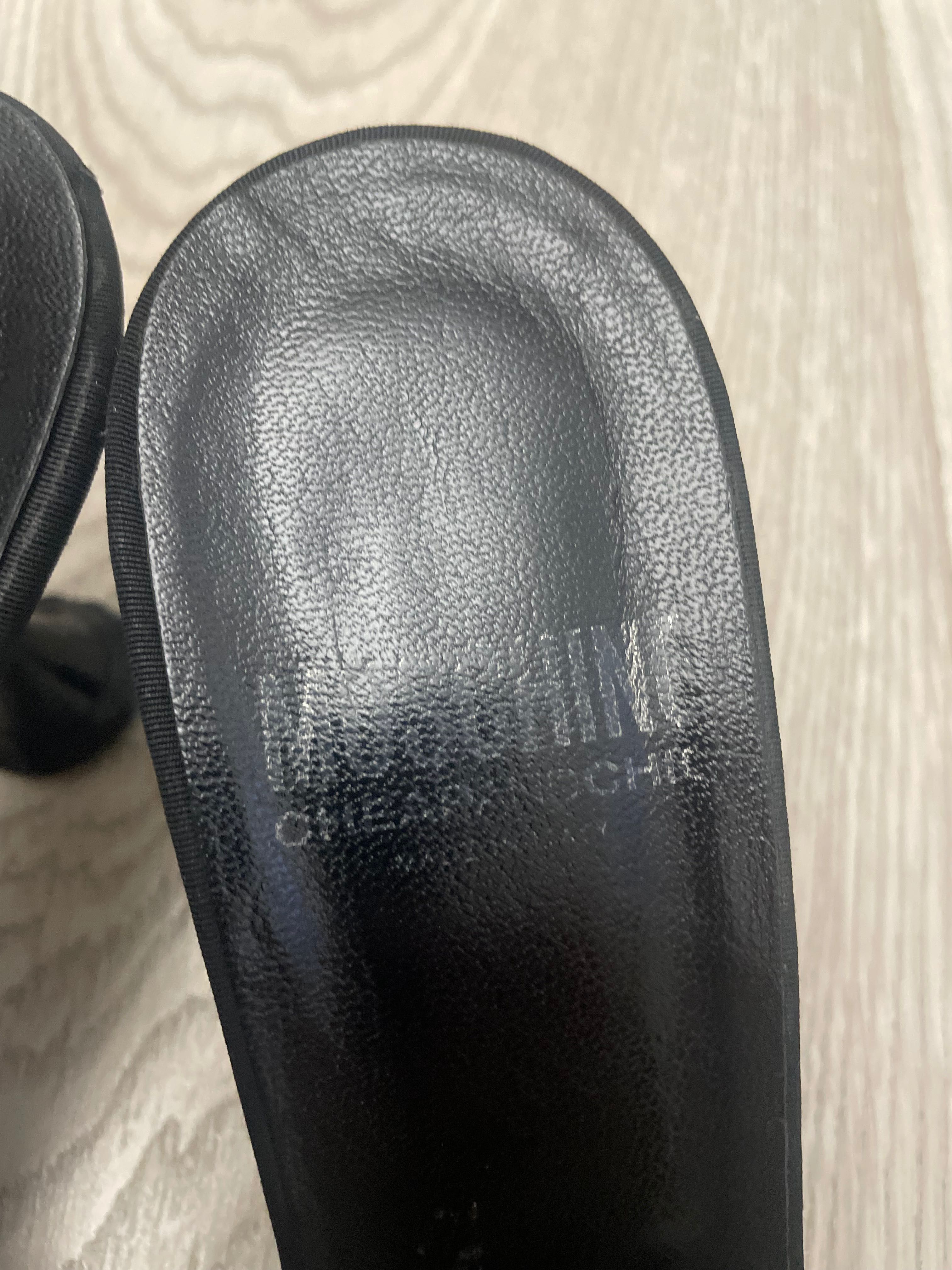 Дамски Сандали Moschino, черен плат,р.38