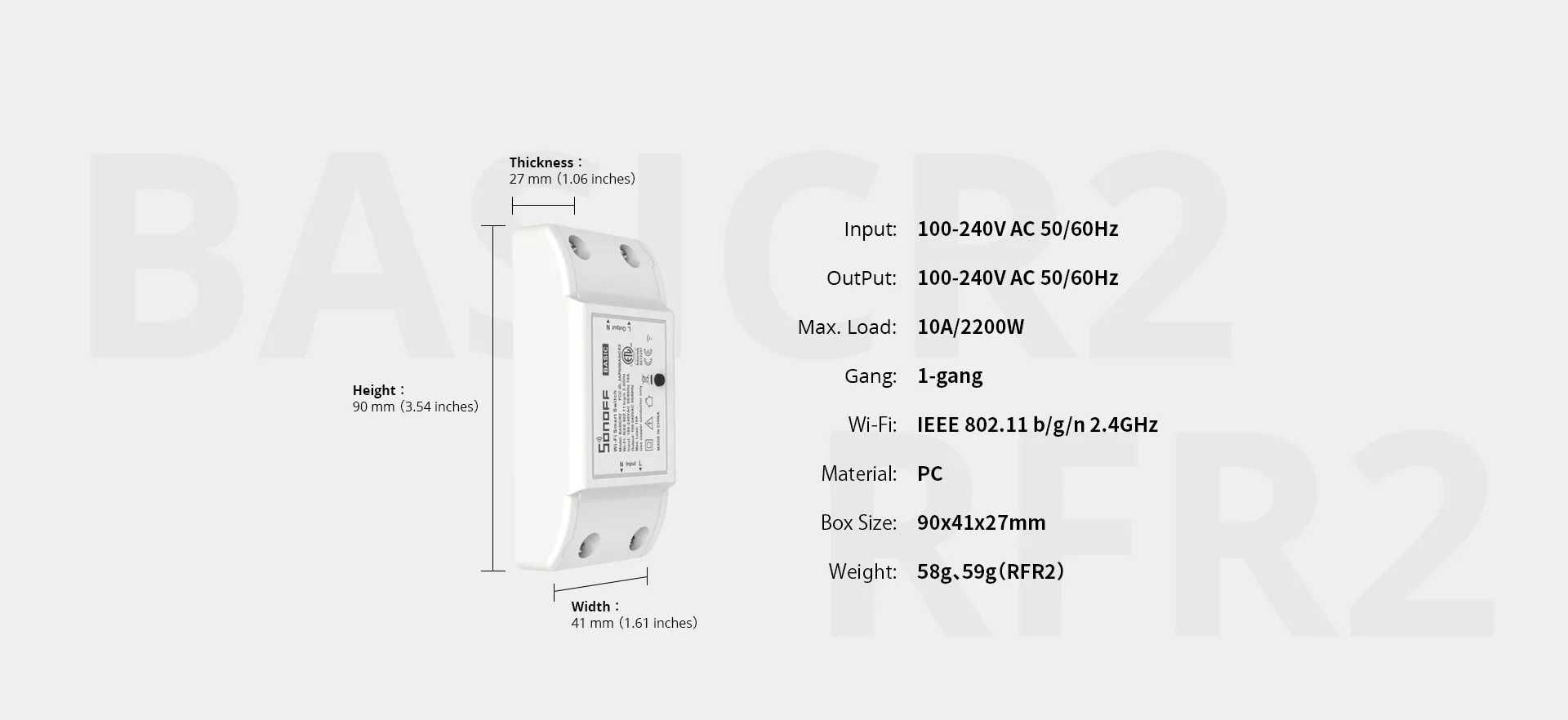 Releu Sonoff WIFI Smart Switch BASIC R2 eWelink