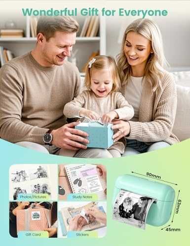 Нов Портативен термопринтер за телефон iOS Android – фото и бележки