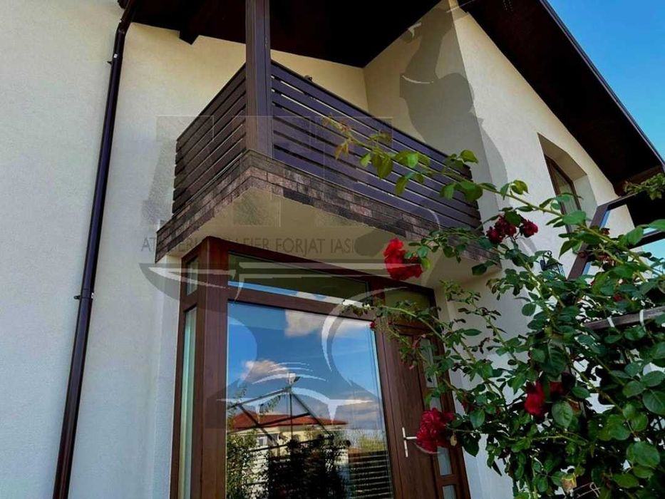 Balustrade exterioara vopsite in camp electrostatic