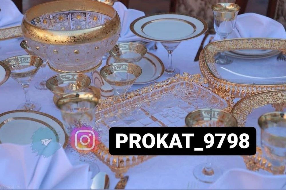 Prakat Stol Stul va chinni idishlar