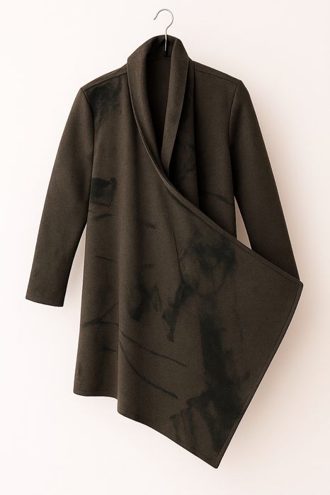 Moyuru дамско дизайнерско палто / Японски минимализъм