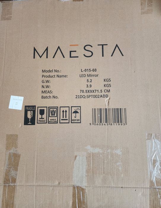 Oglinda rotunda 60cm iluminare led