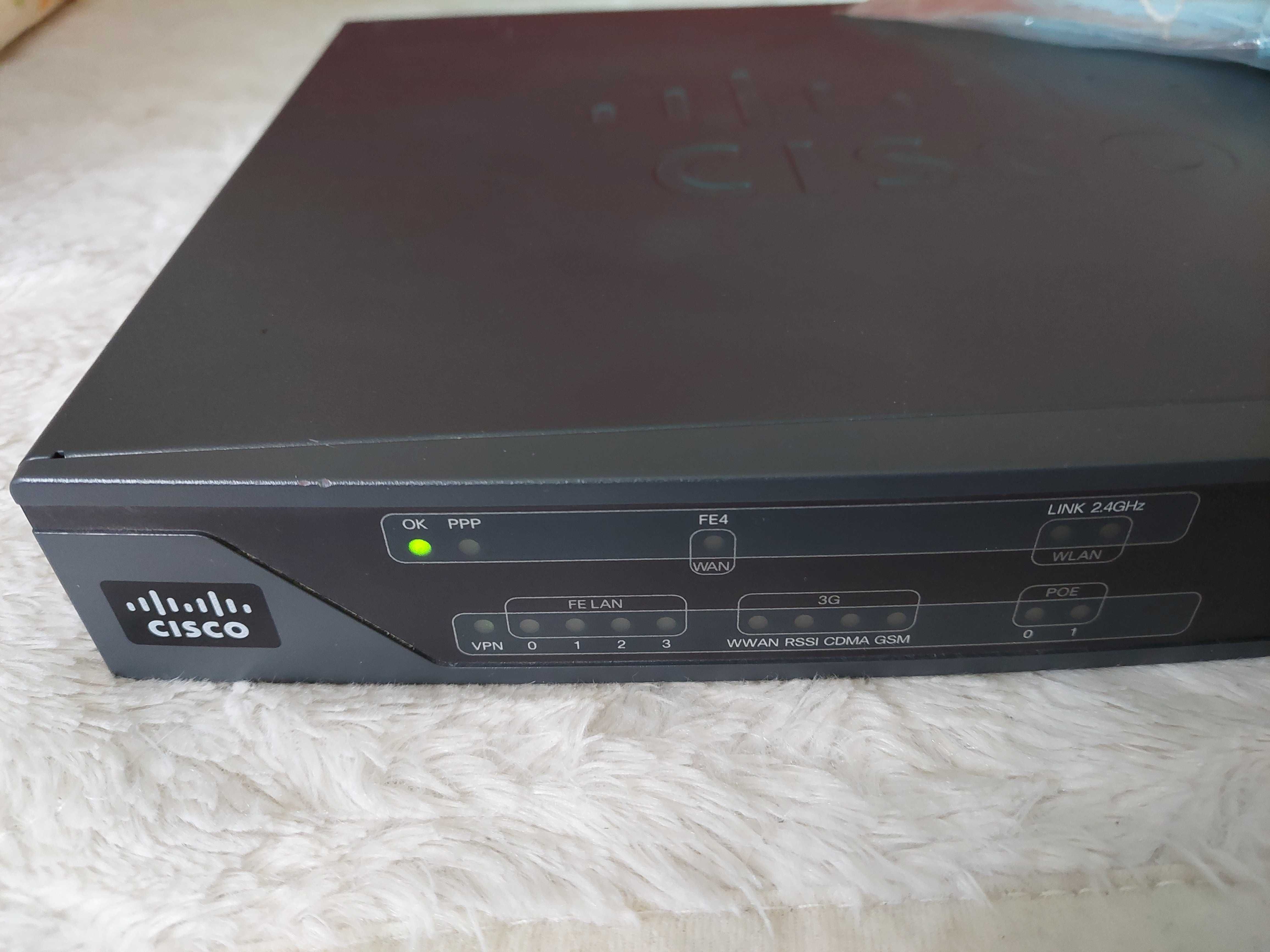 Router Cisco 800 Series Type 881 3g Ethernet Security Link 2,4GHz