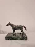 Statueta cal din bronz , sec 19