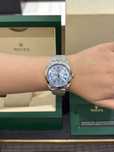 Rolex Datejust 41mm Steel Ice Blue Arabic Dial Custom 126300