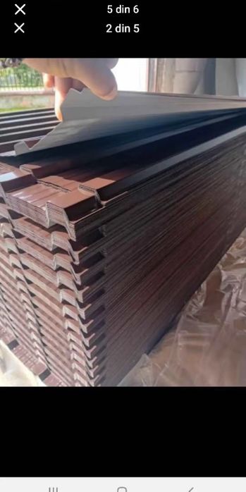 Vând tabla cutata colorat grosime 02 03 04 transport gratuit 0737,9689