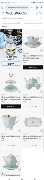 Нов сет за кафе/чай Royal Albert Polka Rose