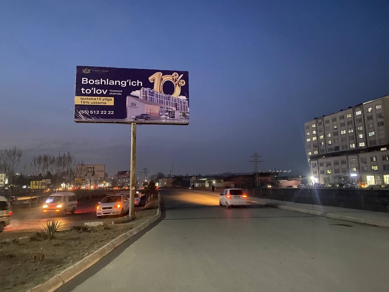 Farg'onada Led ekran va bilbordlarda reklama