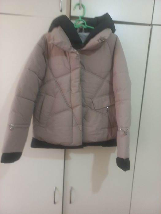 Куртка в хорошем состоянии 44-46 размер, Куртка белая оверсайс весна,