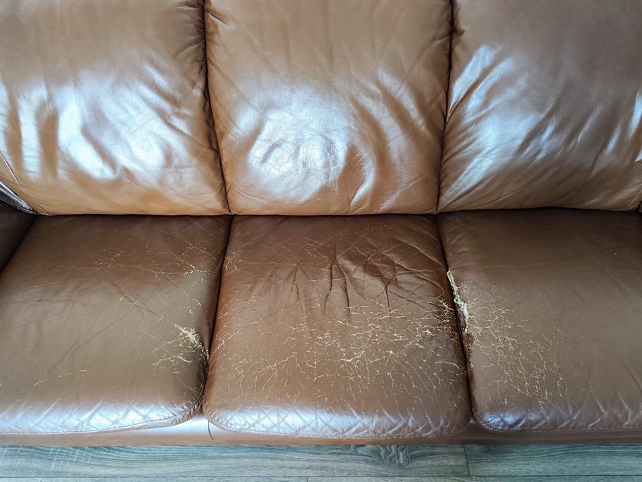 Canapea si fotolii set mobexpert piele naturala lemn masiv