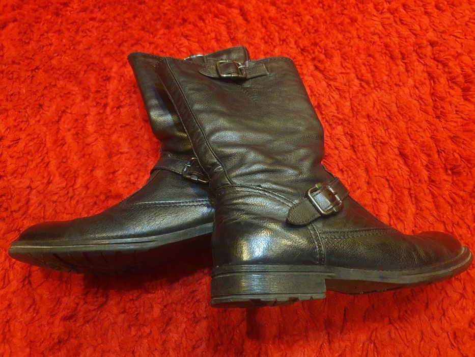 Cizme barbati 43 biker calarie piele naturala OTTER