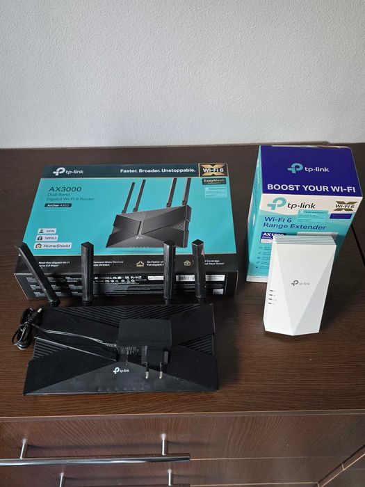TP-Link Archer AX53 Router + TP-Link RE500X Extender
