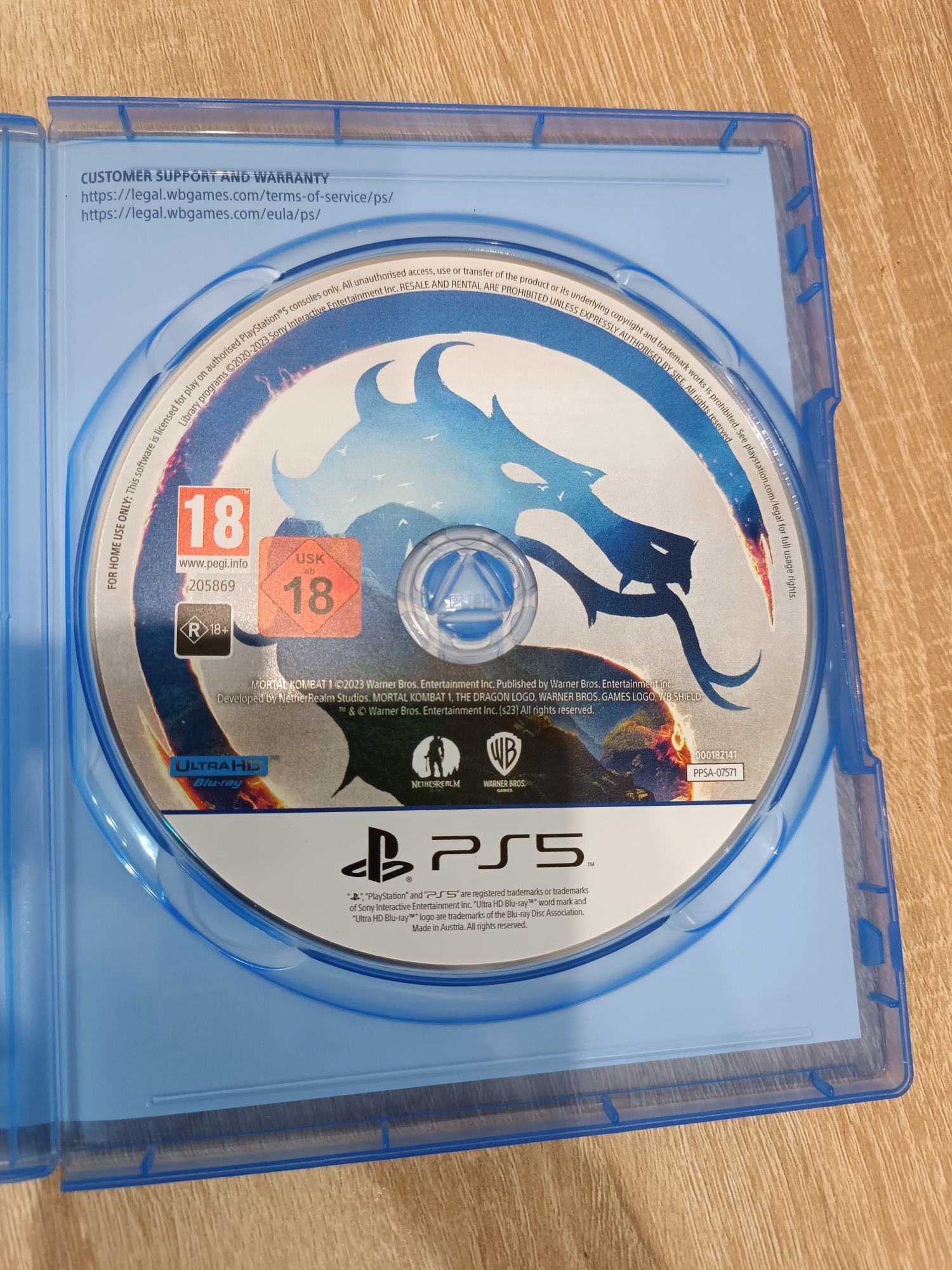 Мортал комбат 1 диск ps5