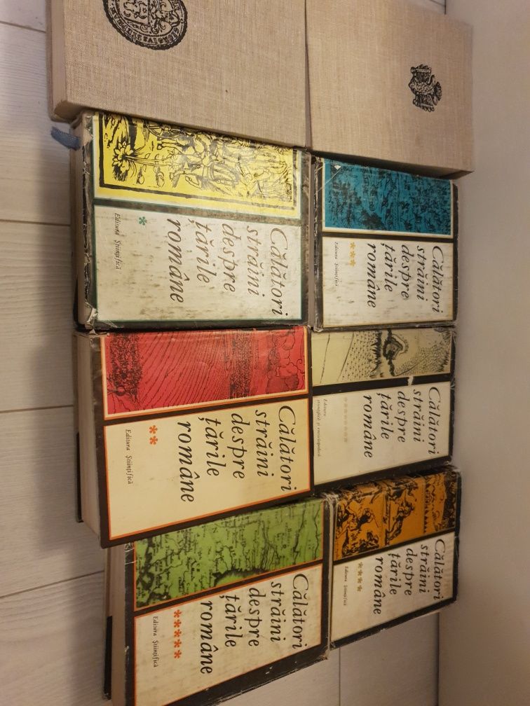 Set Calatori straini despre Tarile Romane 8 volume (1968-1983),complet