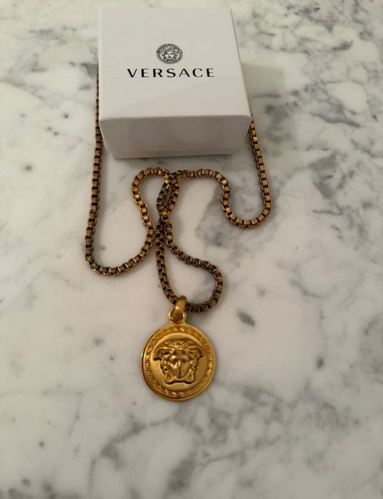 Lant original Versace auriu Medusa Medalion