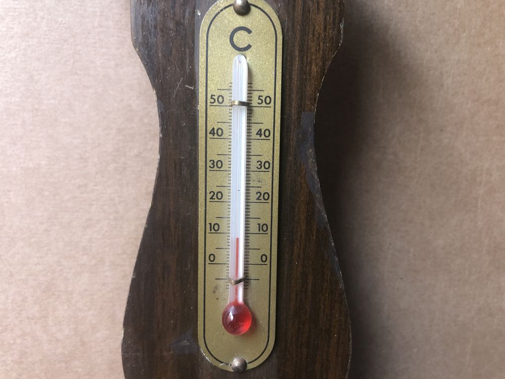 Barometru cu termometru vechi german