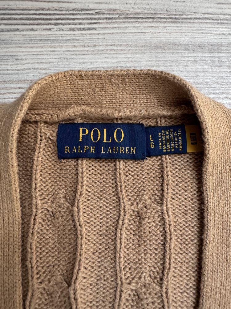 Мъжко! Чисто нова оригинална вълнена официал.жилетка Polo Ralph Lauren