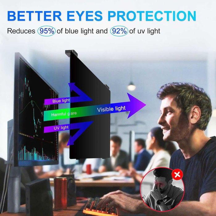 GUDTEKE Магнитен екран за поверителност за монитор 24 инча 16:9