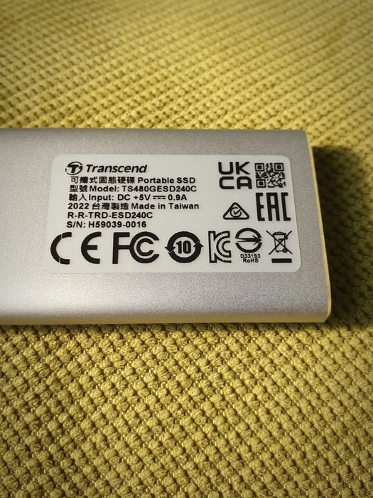 Външен хард  диск Transcend 480GB, External SSD,  Type C