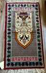 Superb covor tunisian-lana-matase-manuala-eticheta-Franta