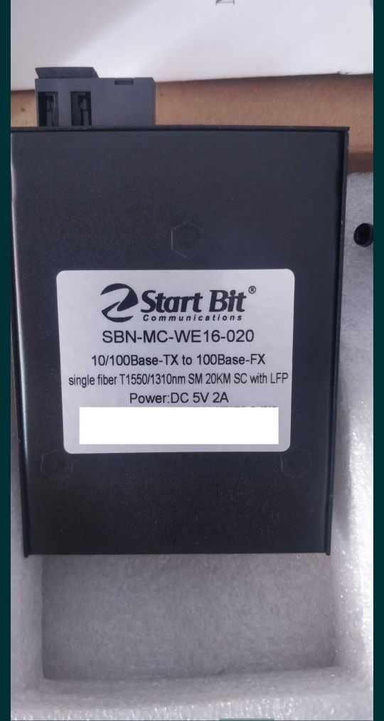 Media Convertor Fibra Optica 155Mbps XTR101-Tx1310/ Rx1550nm-25KM WDM