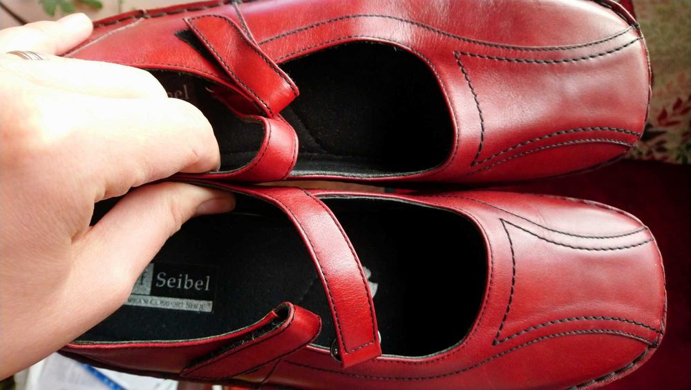 Pantofi piele dama bordo , nou Josef Seibel 43